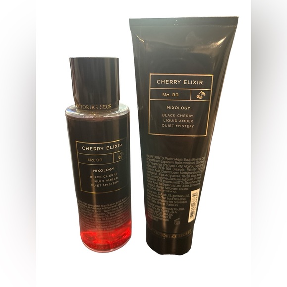 NEW DISCONTINUED Victoria's Secret Decadent Elixir Bundle Cherry Exilir No. 33 - Picture 2 of 3